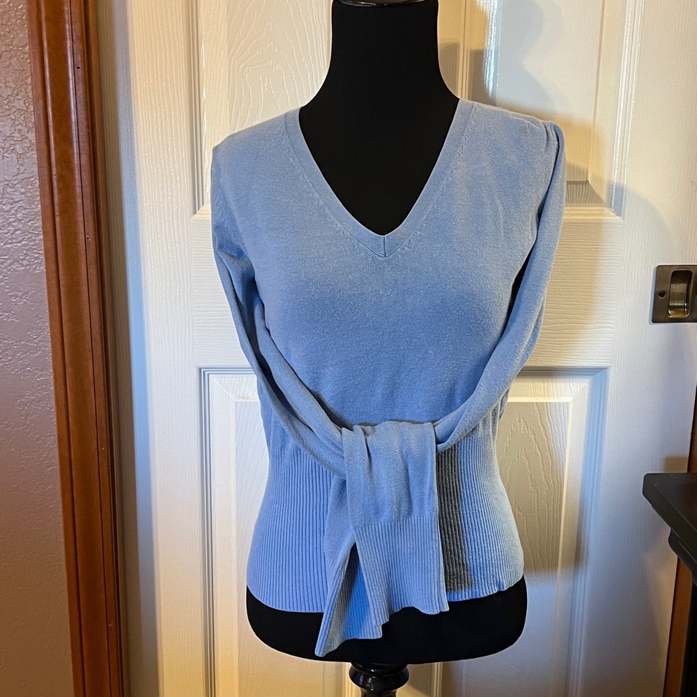 Old Navy Sky Blue V-Neck Top